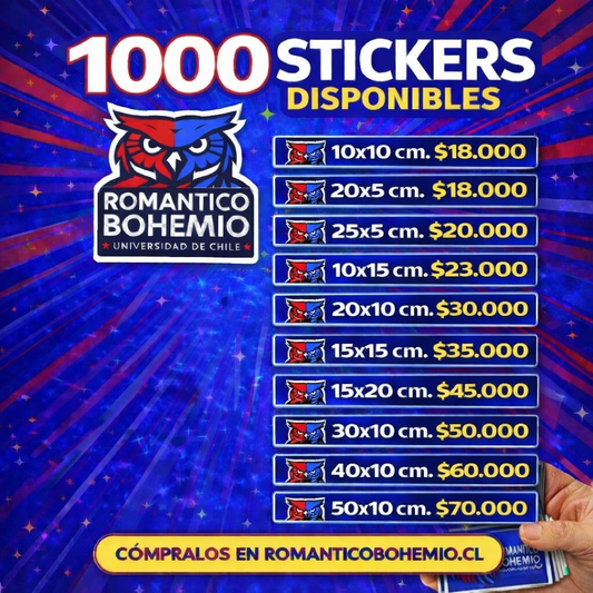 A Stickers Personalizados U. de Chile